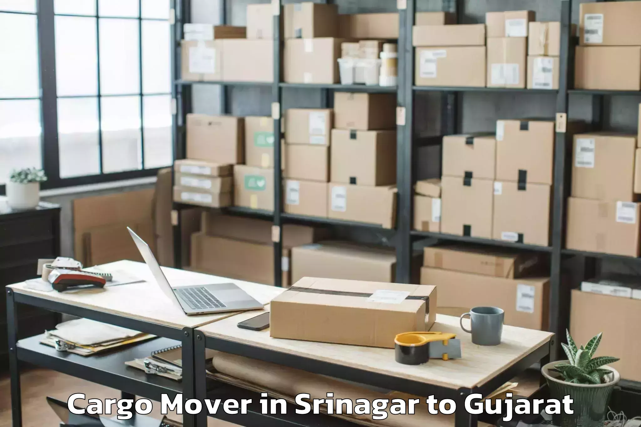 Leading Srinagar to Ahmadabad City Cargo Mover Provider